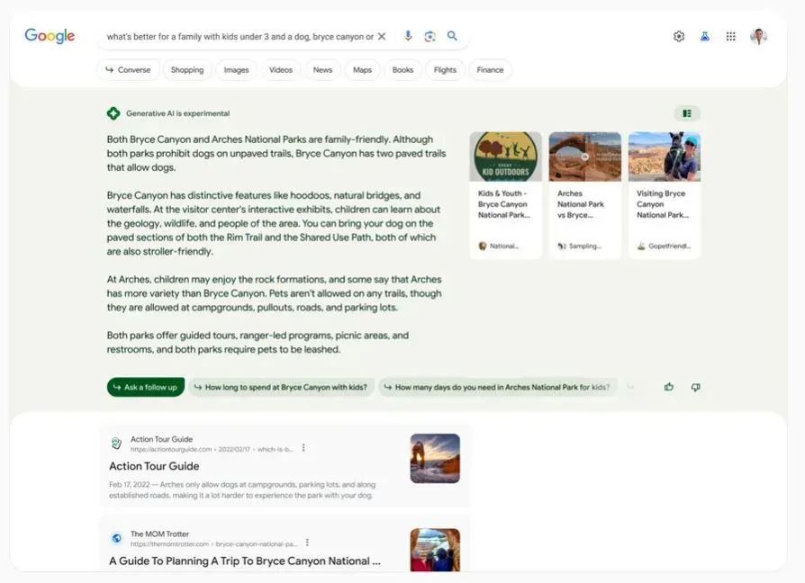 Google Search with Generative AI